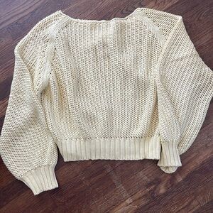 Misha and Puff Fish Net Sweater in Buttercream
